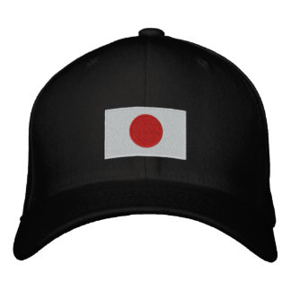 Gorra de lana flexfit bordado de la bandera de Jap