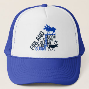 Gorra de los alces y del reno de Finlandia