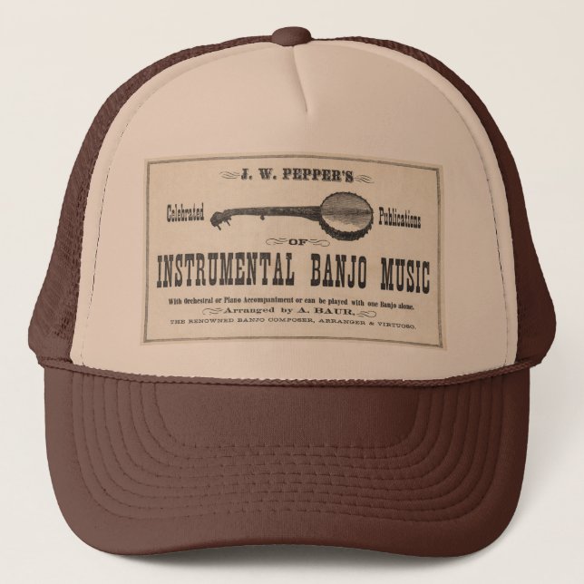 Gorra de los camioneros de la música del banjo (Anverso)