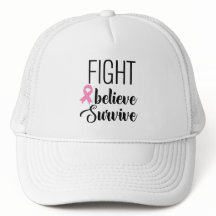 Gorra de lucha y creencia contra el cáncer