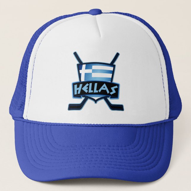 Gorra de malla con logotipo de hockey sobre hielo  (Anverso)