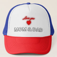 Gorra de mamá y papá | Diseño de amor familiar