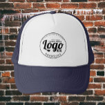 Gorra de marca con logotipo de Personalizado azul<br><div class="desc">Siéntase libre de personalizar y personalizar este gorra con logo personalizado azul para su negocio. Las opciones de edición están disponibles.</div>
