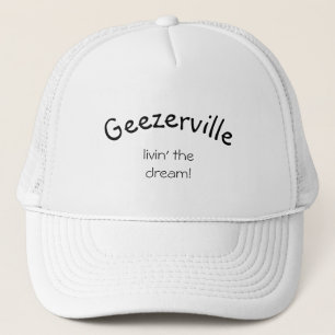 Gorra de mensajes divertidos de Geezerville