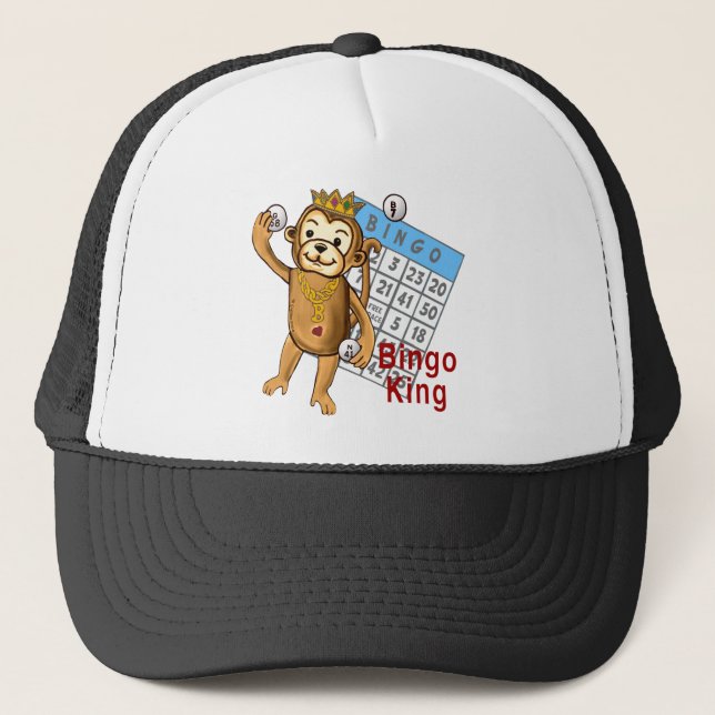 Gorra de Monkey Bingo King (Anverso)