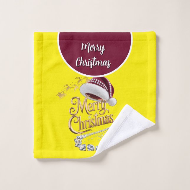 Gorra de Navidad adorable (Toallita)