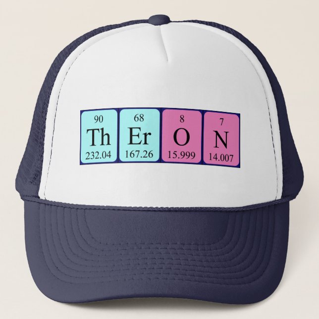 Gorra de nombre de tabla periódica de Theron (Anverso)