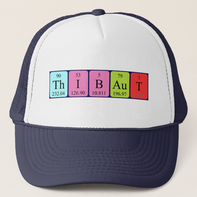 Gorra de nombre de tabla periódica de Thibaut (Anverso)