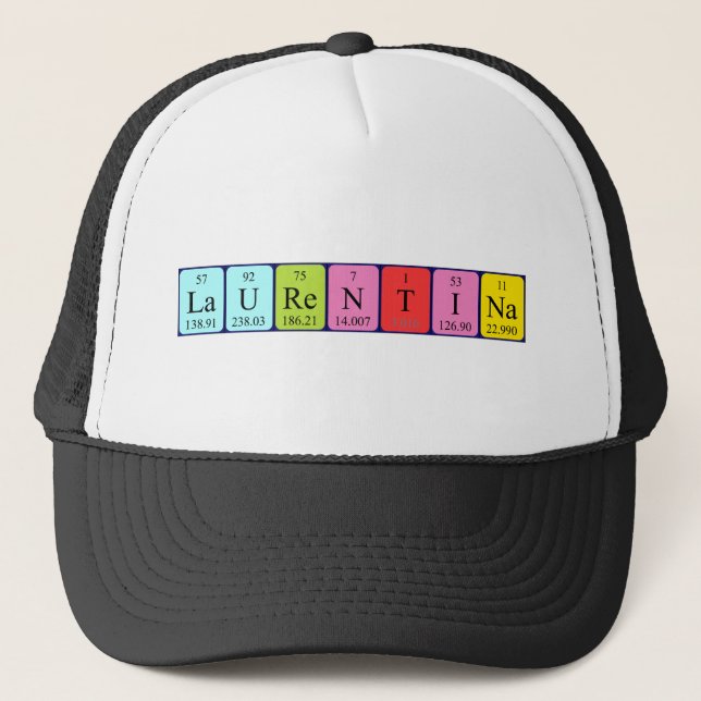 Gorra de nombre de tabla periódica Laurentina (Anverso)