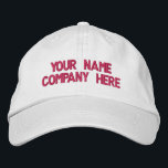 Gorra de nombre de texto personalizado tu gorra de<br><div class="desc">Fácil Gorras/cápsulas de béisbol promocionales personalizadas - Añade tu texto - nombre - empresa / número / carta / eslogan - etiqueta / o sitio web , teléfono , correo electrónico , social media Handle , dirección , logotipo - foto / más - elige tu color / tamaño / fuente...</div>
