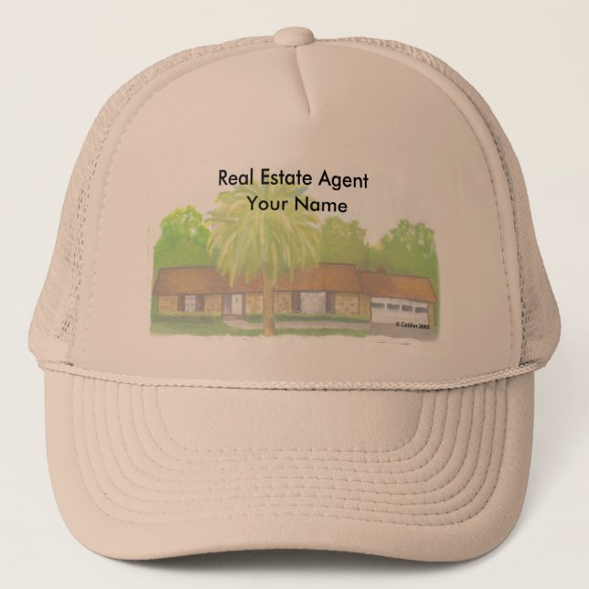 Gorra de nombres personalizados de Real Estate (Anverso)