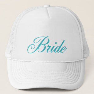 Gorra de novia en azul