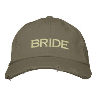 Gorra de novia en verde del ejército