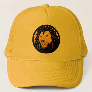 Gorra de oro del camionero del logotipo de la