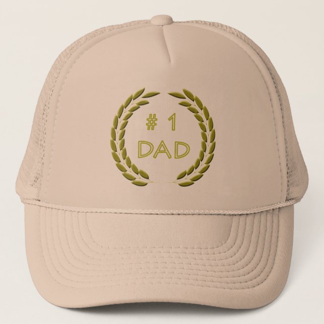 Gorra de oro del papá del número 1 (Anverso)