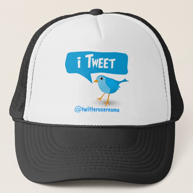 gorra de pájaro azul en Twitter (Anverso)