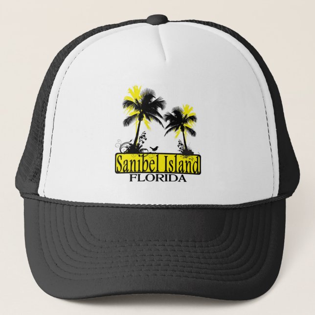Gorra de palmeras de la isla de Sanibel Florida (Anverso)