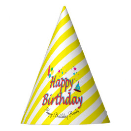 Gorra de papel Birthday Balloons Stars