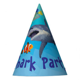 Gorra de papel de Fiesta de niños tiburones