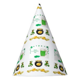 Gorra de papel del Día de San Patricio