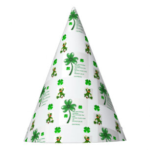 Gorra de papel del Día de San Patricio