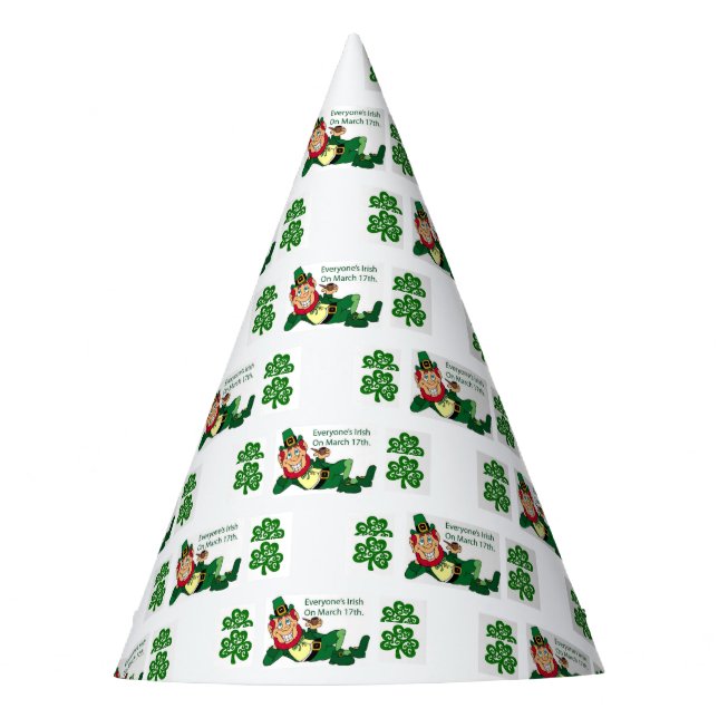 Gorra de papel del Día de San Patricio (Anverso)