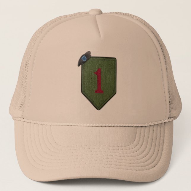 Gorra de parche de veteranos de la primera divisió (Anverso)
