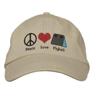 Gorra de Peace Love Flyball Embroidered