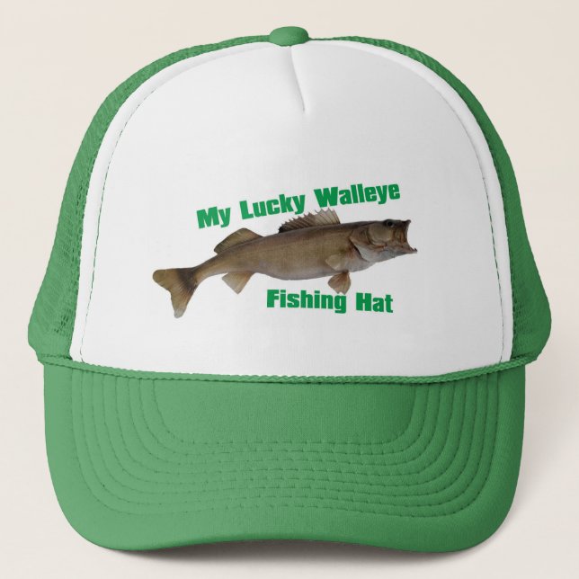 gorra de pesca de walleye, sombrero camionero (Anverso)