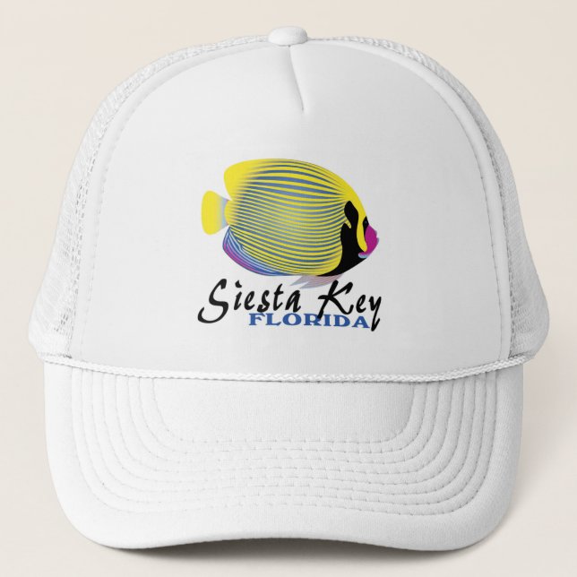Gorra de pescado tropical Siesta Key Florida (Anverso)