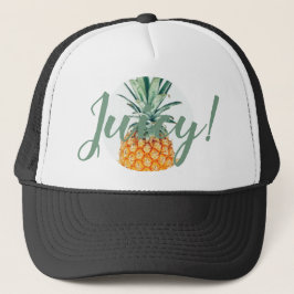 Gorra De Piña Pintada Jugosa Y Elegante