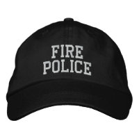 gorra de policía de bomberos