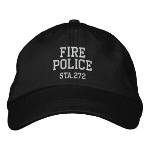 gorra de policía de bomberos