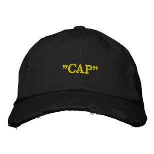 Gorra de presupuesto "CAP" fuera de blanco
