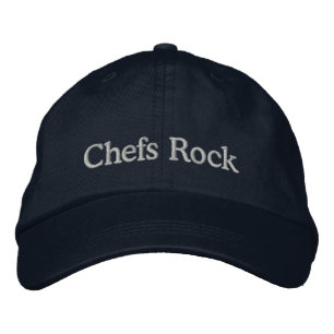 Gorra de rock de chefs con bordado