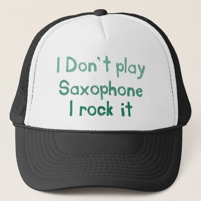 Gorra de rock saxofónico (Anverso)