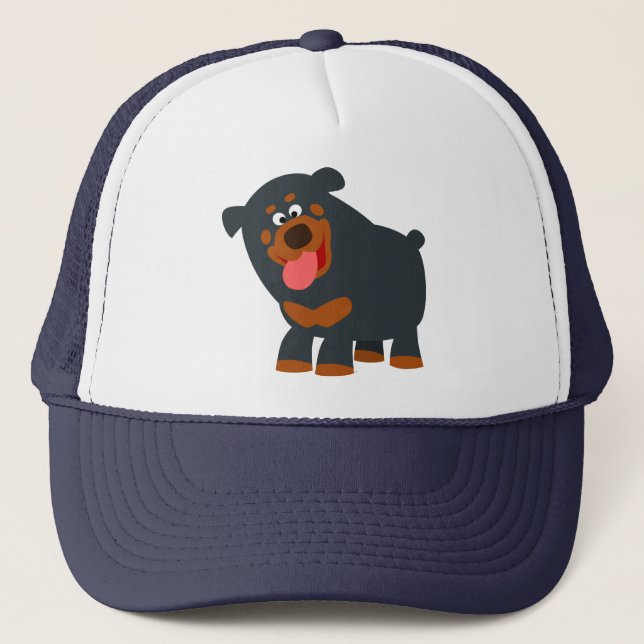 Gorra de Rottweiler de Personalizado Cute Playful (Anverso)
