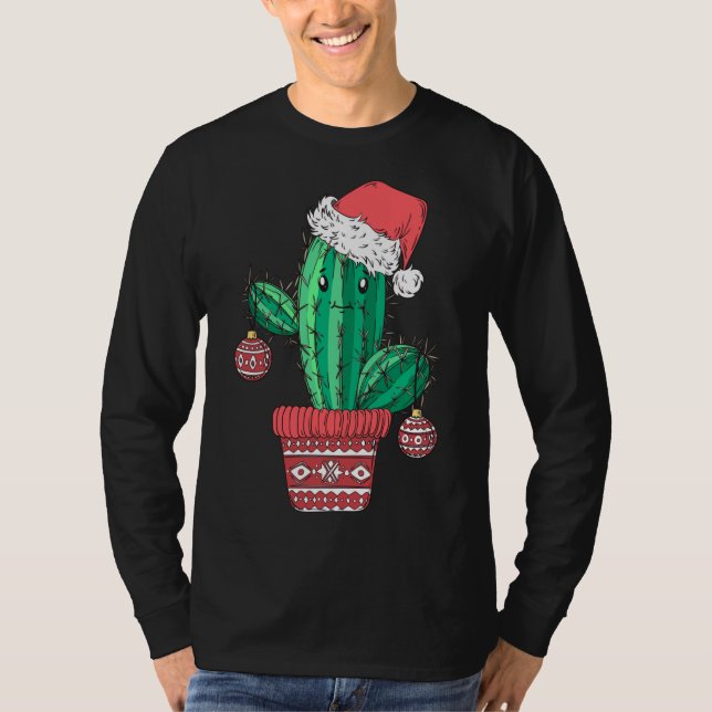 Gorra de Santa Cactus Sweater Navidades Fiesta Xma (Anverso)