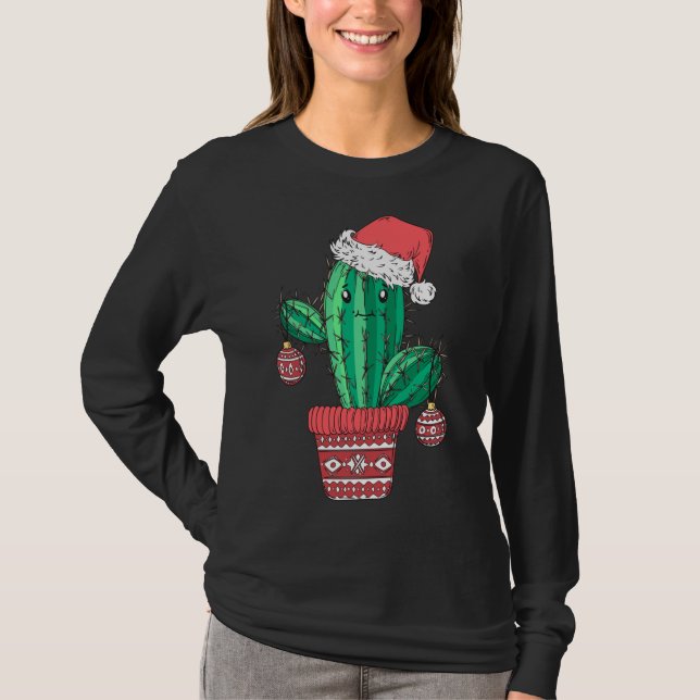 Gorra de Santa Cactus Sweater Navidades Fiesta Xma (Anverso)
