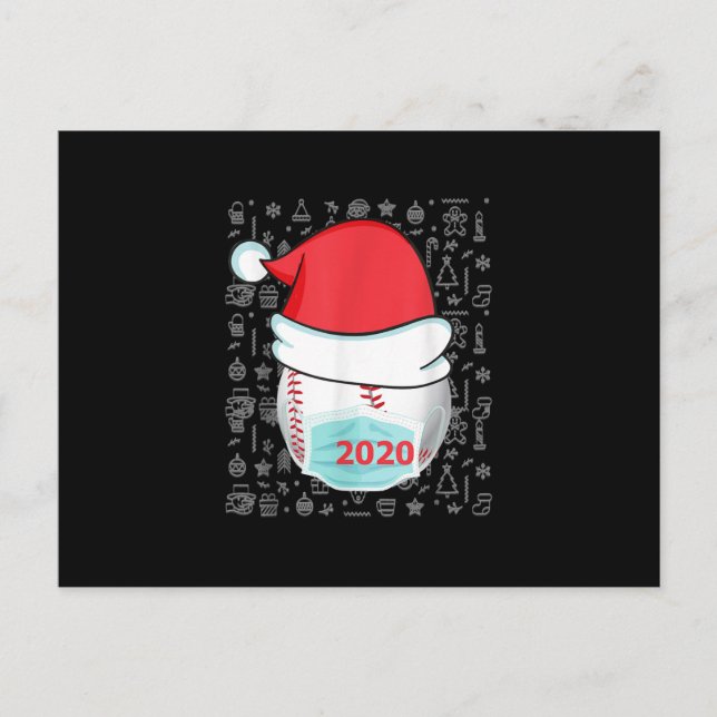 Gorra de Santa divertida de béisbol Navidad 2020 (Anverso)