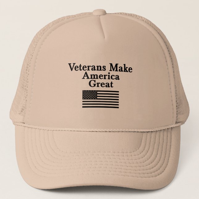 Gorra de seguimiento: los veteranos hacen grande a (Anverso)