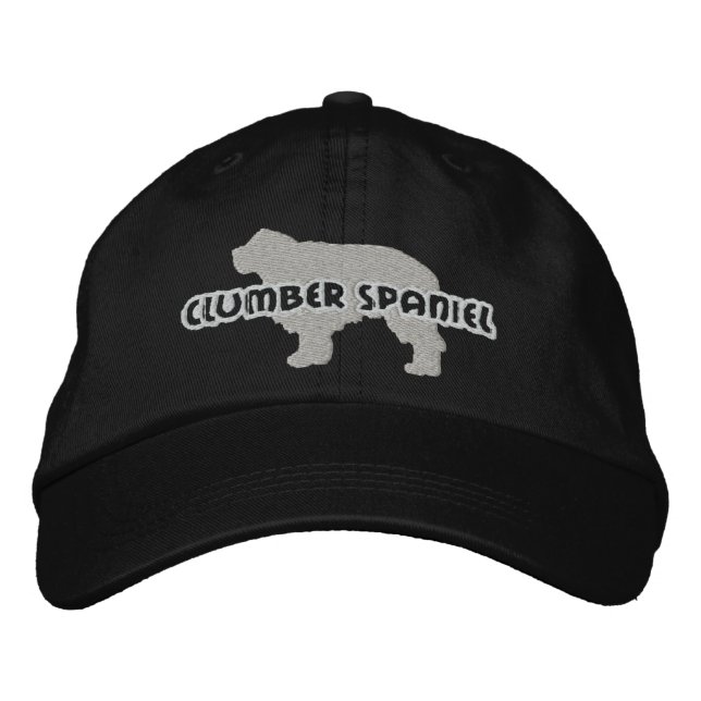 Gorra de Silhouette Clumber Spaniel Embroidered (Anverso)