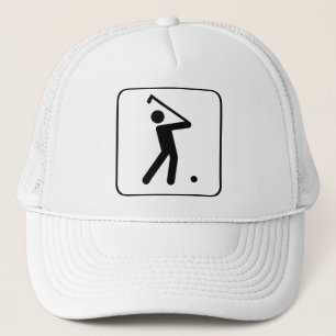 Gorra de símbolo de bola de golf