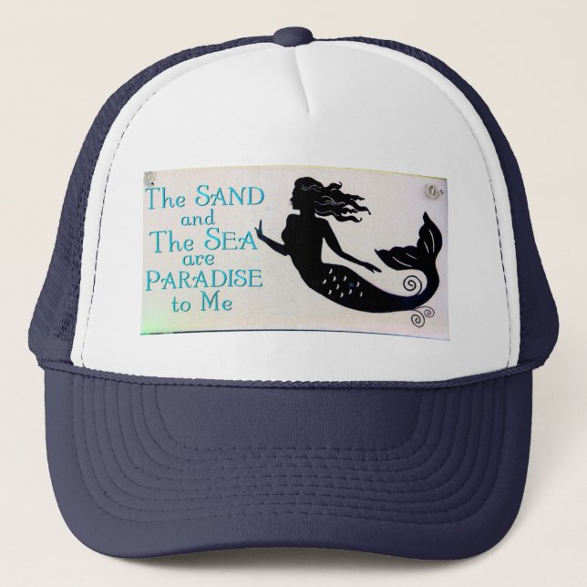 gorra de sirenas de arena y mar (Anverso)