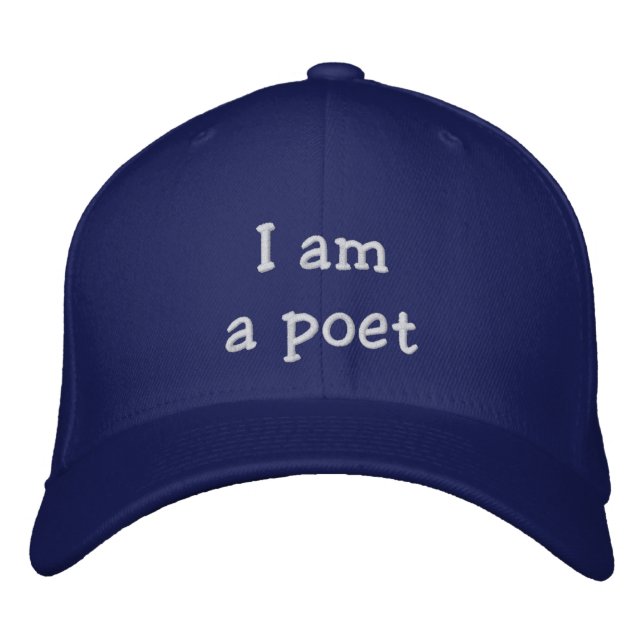 gorra de "Soy poeta" (Anverso)