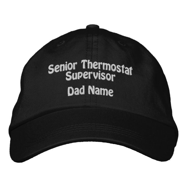 Gorra de Supervisor de Termostato Bordada Personal (Anverso)