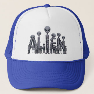 Gorra de texto de Alien