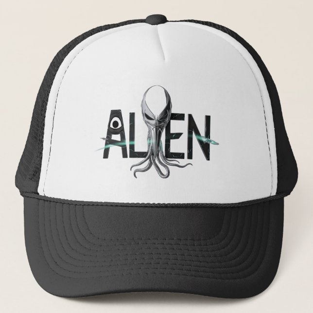 Gorra de texto de Alien de espacio (Anverso)