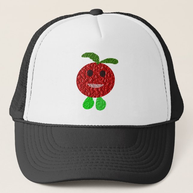 Gorra de tomate feliz (Anverso)