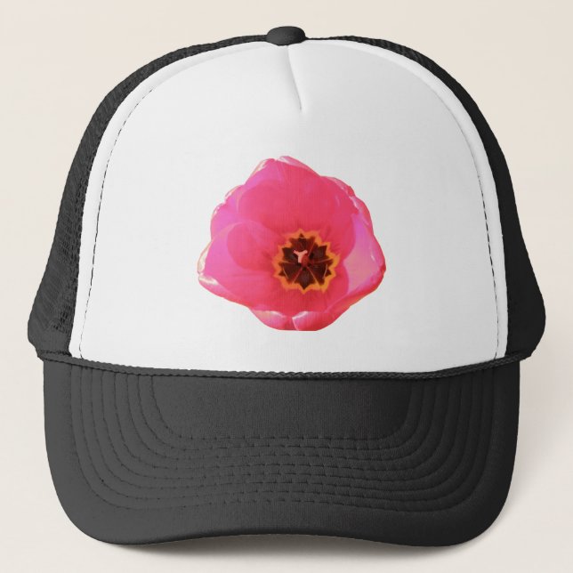 Gorra de tulipanes rosados (Anverso)